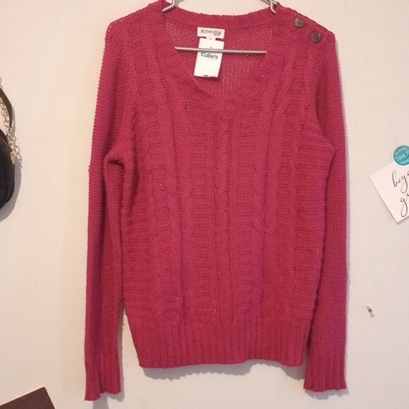 NWT Knitted St. John's Bay Sweater!* - Picture 2 of 5